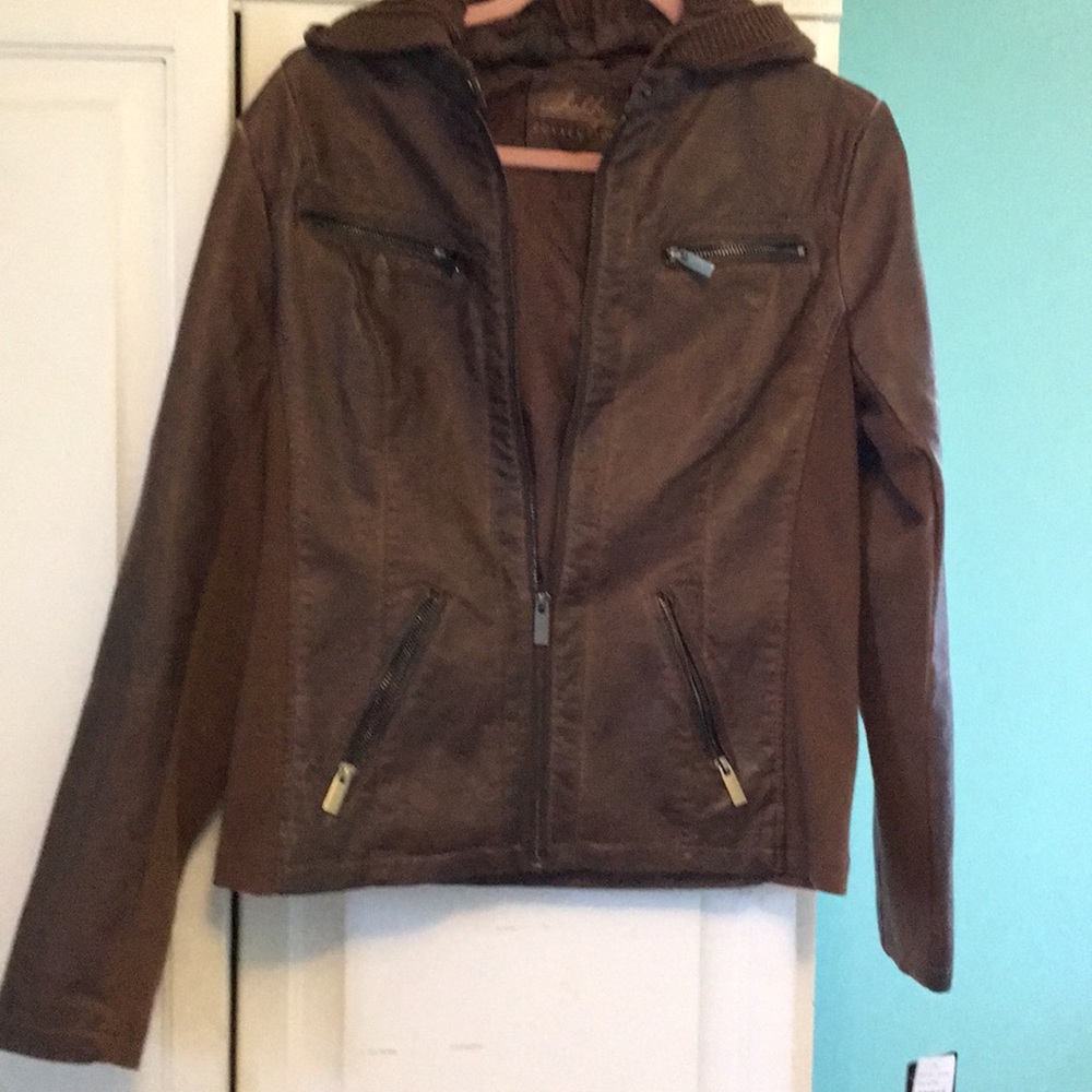 Brand new faux leather jacket